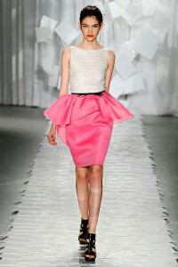 Pink-Peplum