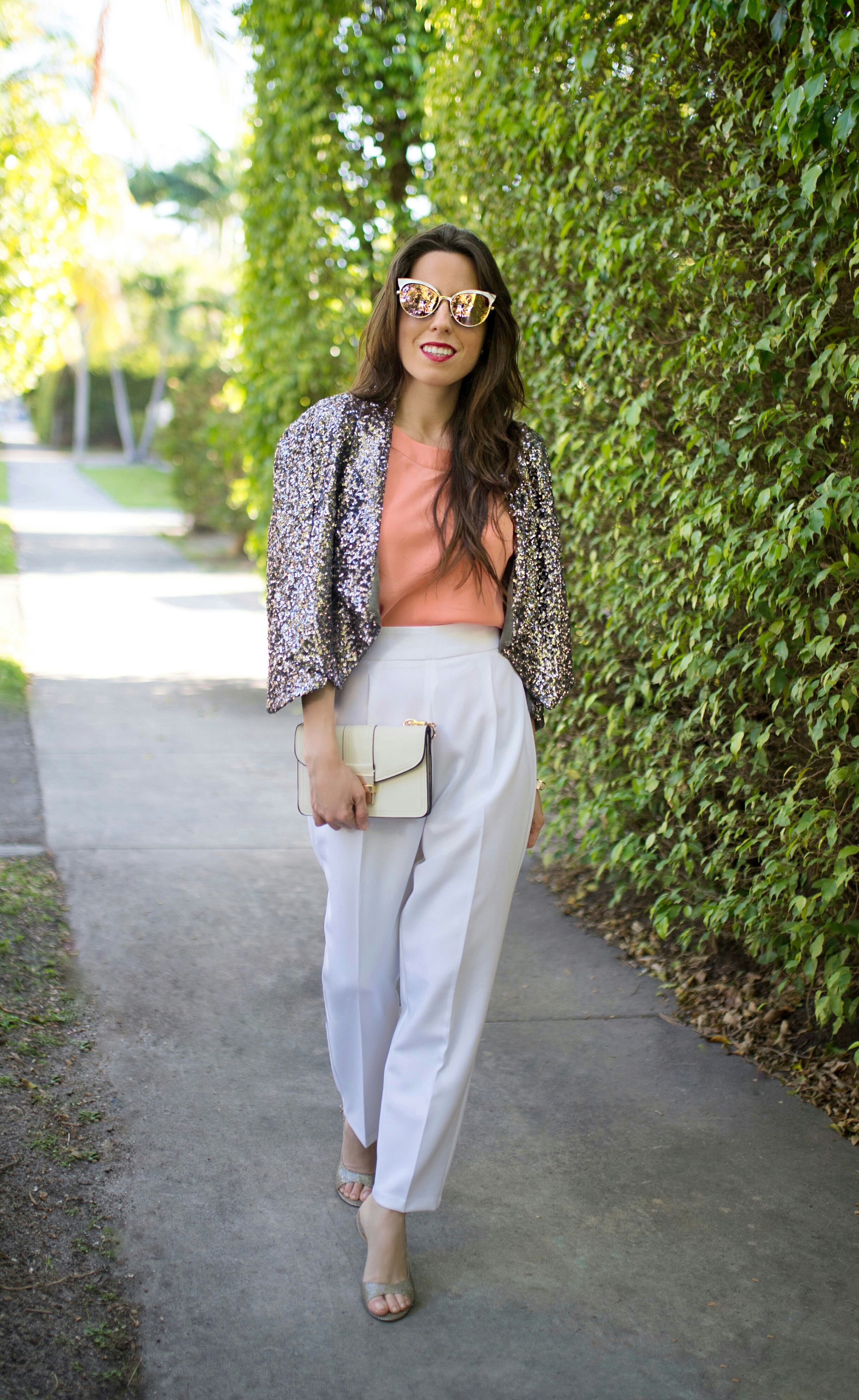 zara white pants