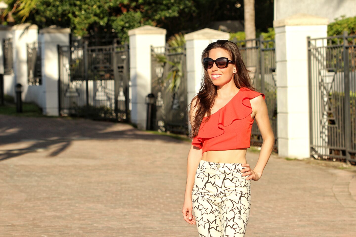 red crop top