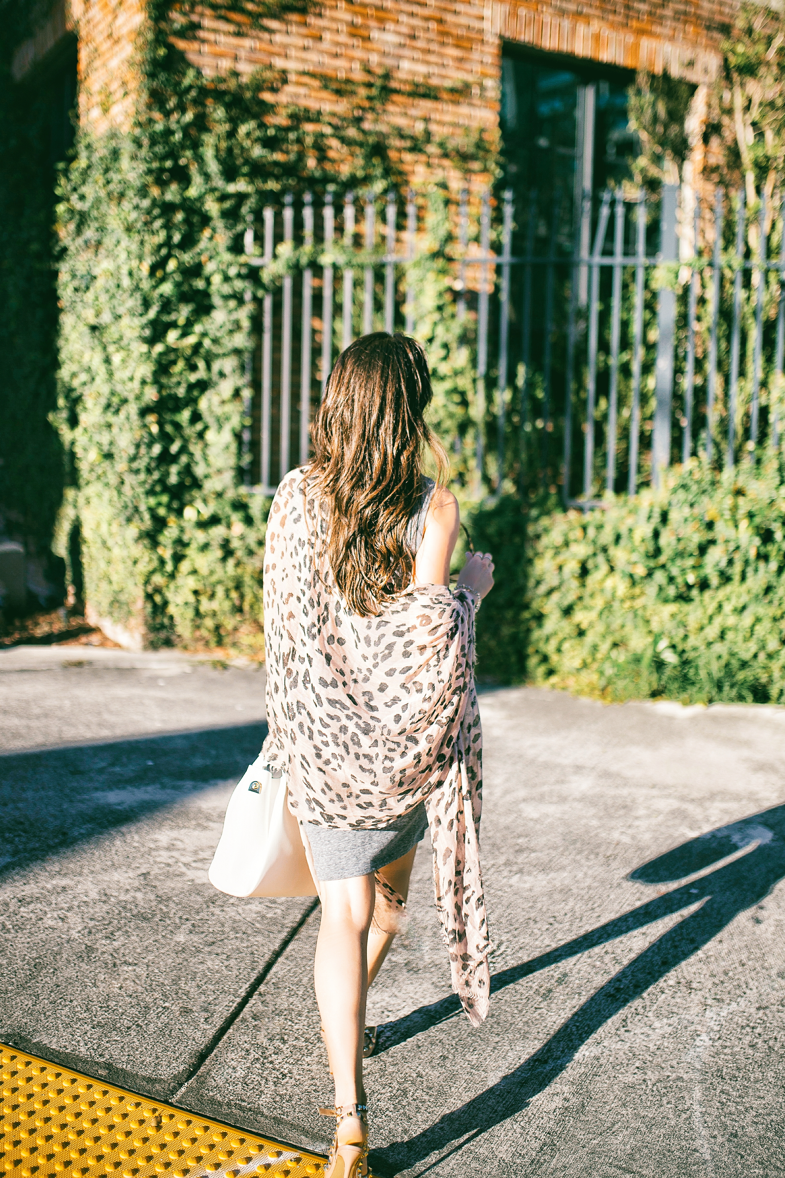 leopard print scarf