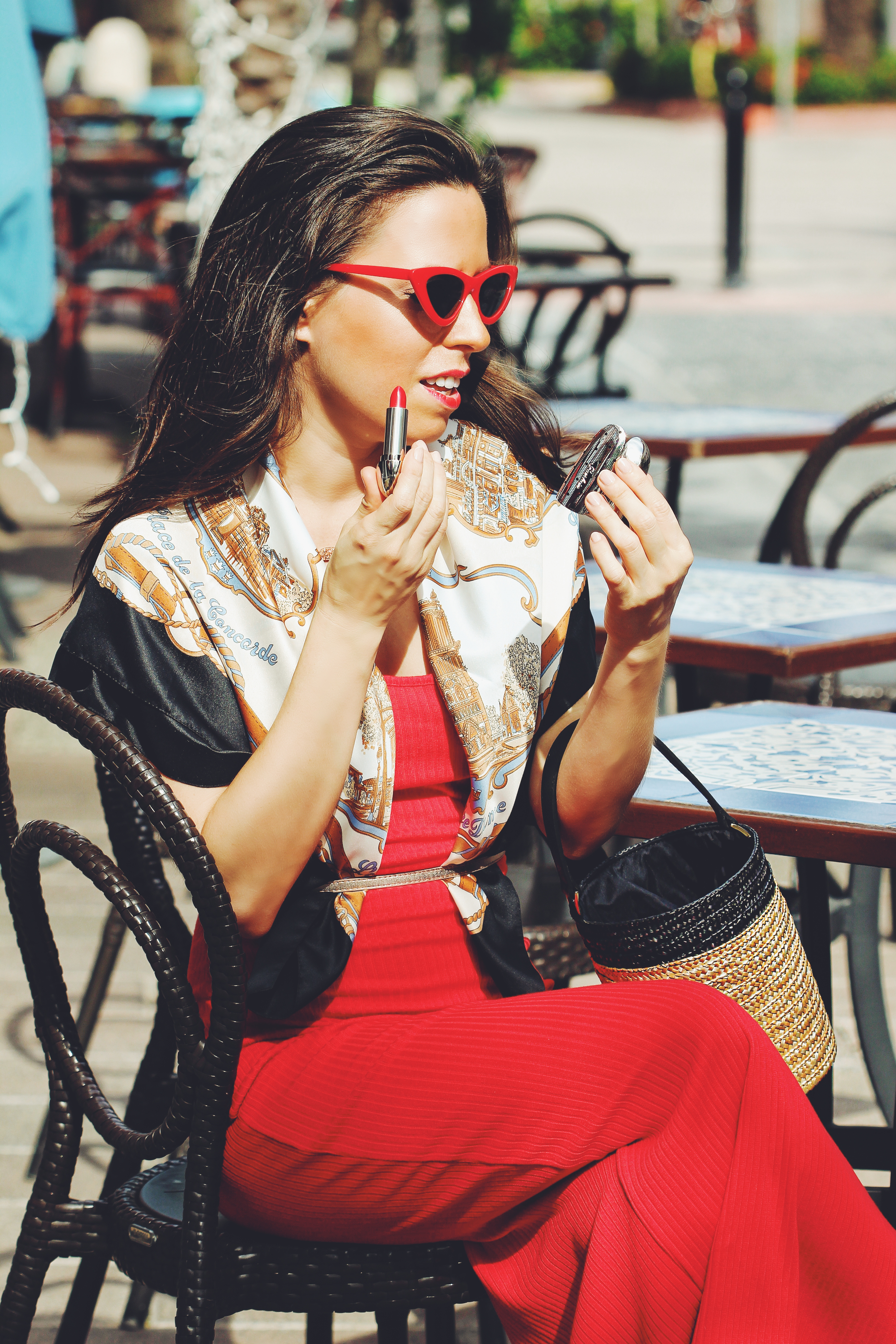 french connection red dress fashion blogger ana florentina