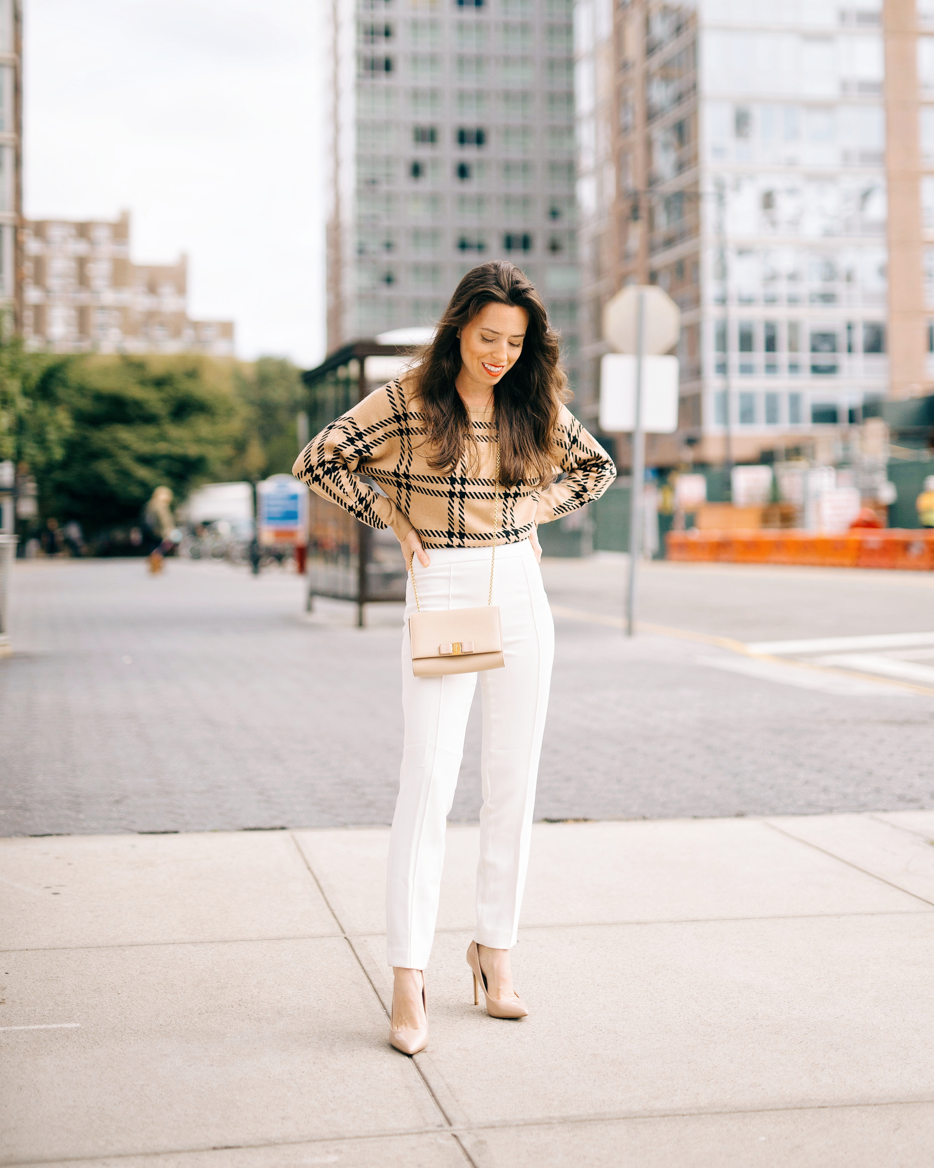 plaid-dolman-sleeve-pullover-sweater