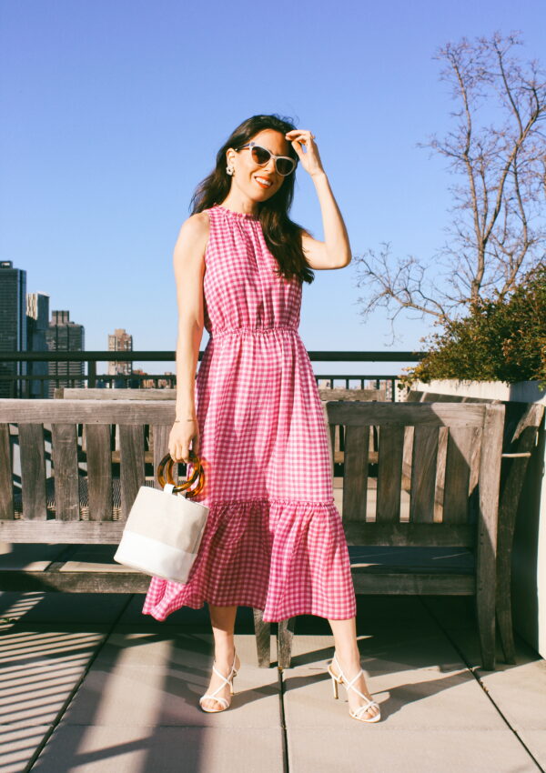 Pink Gingham Dress – Easy Spring Look