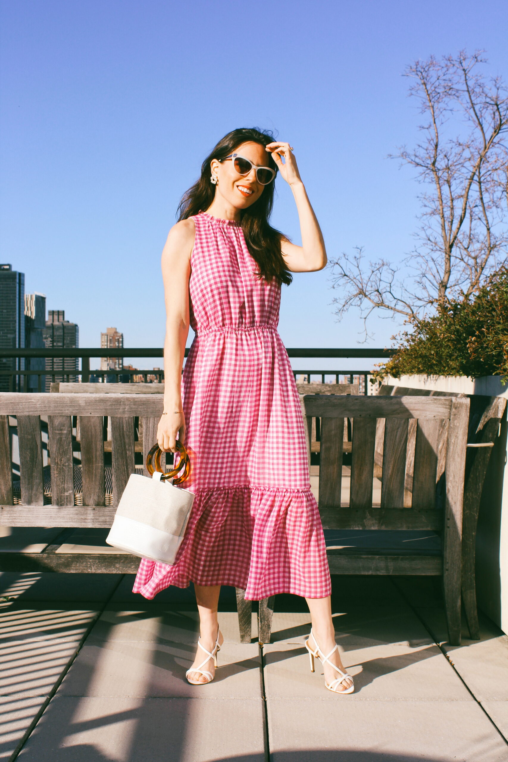 Pink Gingham Dress Easy Spring Look Ana Florentina — free download