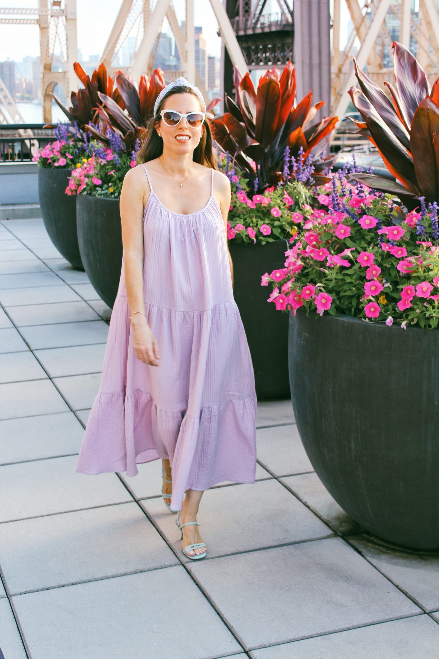 lilac maxi dress