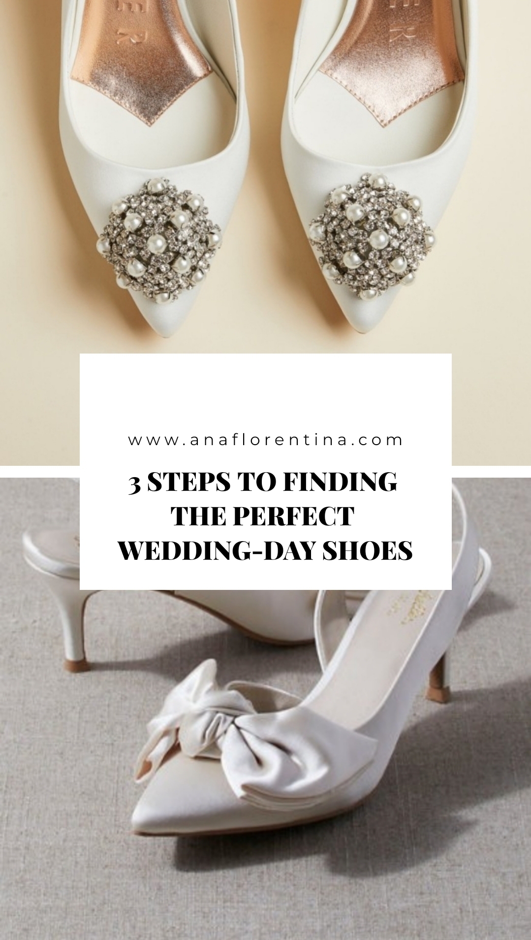 3 steps to finding the perfect wedding day shoes