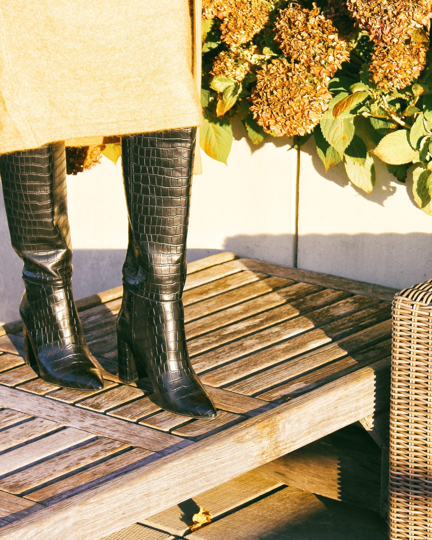 crocodile patterned boots