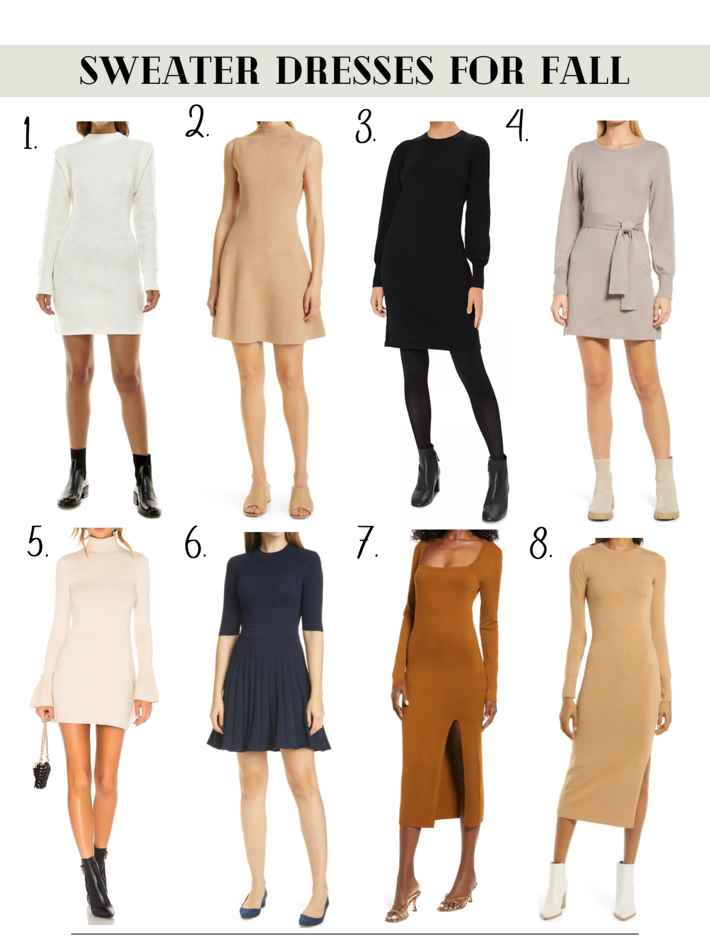 10 sweater dresses for fall