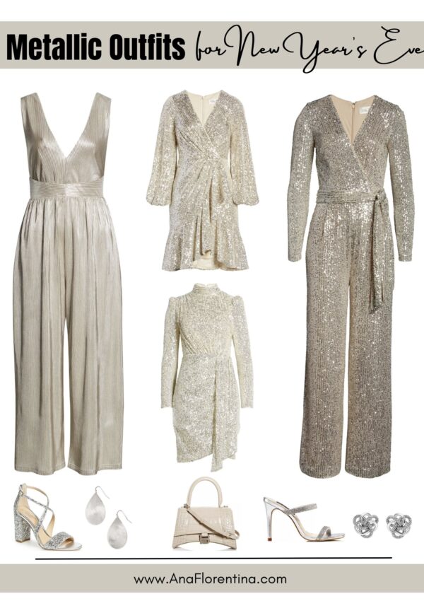 metallic outfits new years eve