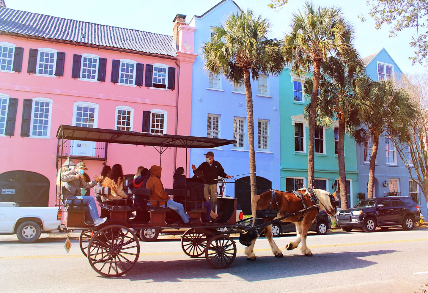 charleston rainbow row