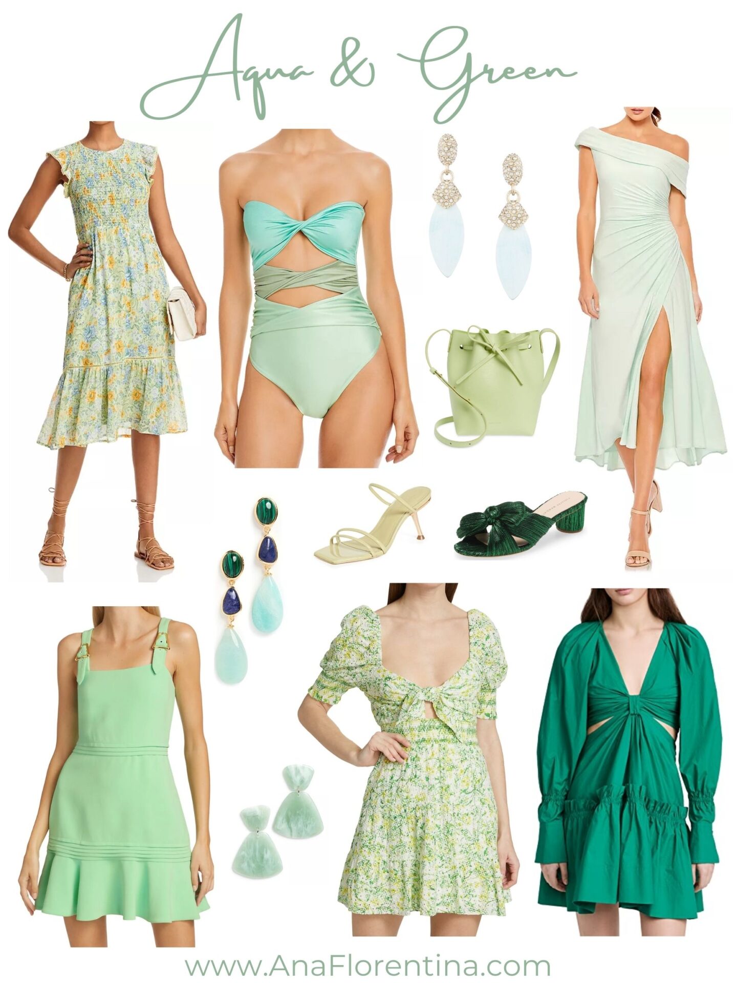 aqua green color of the season