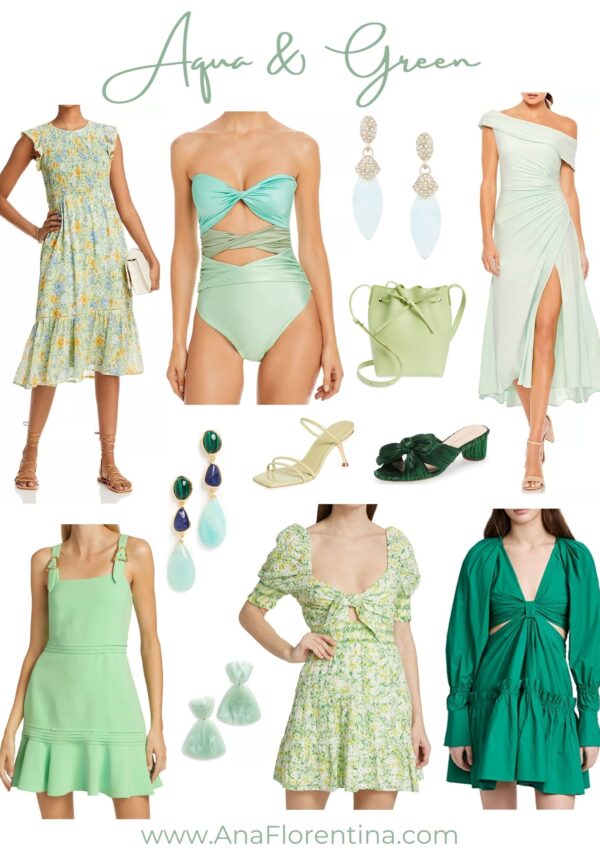 aqua green color of the season