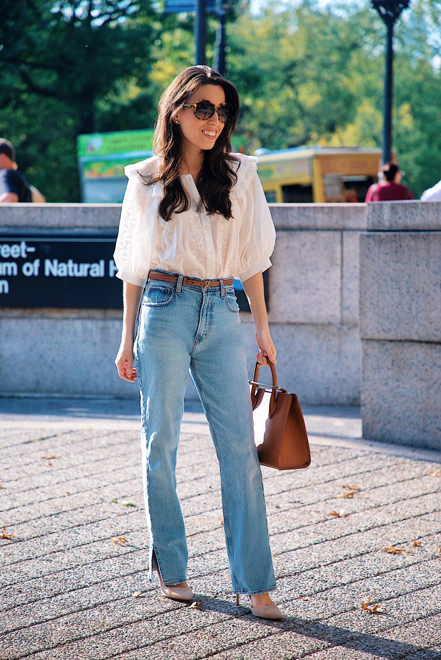 white peasant blouse