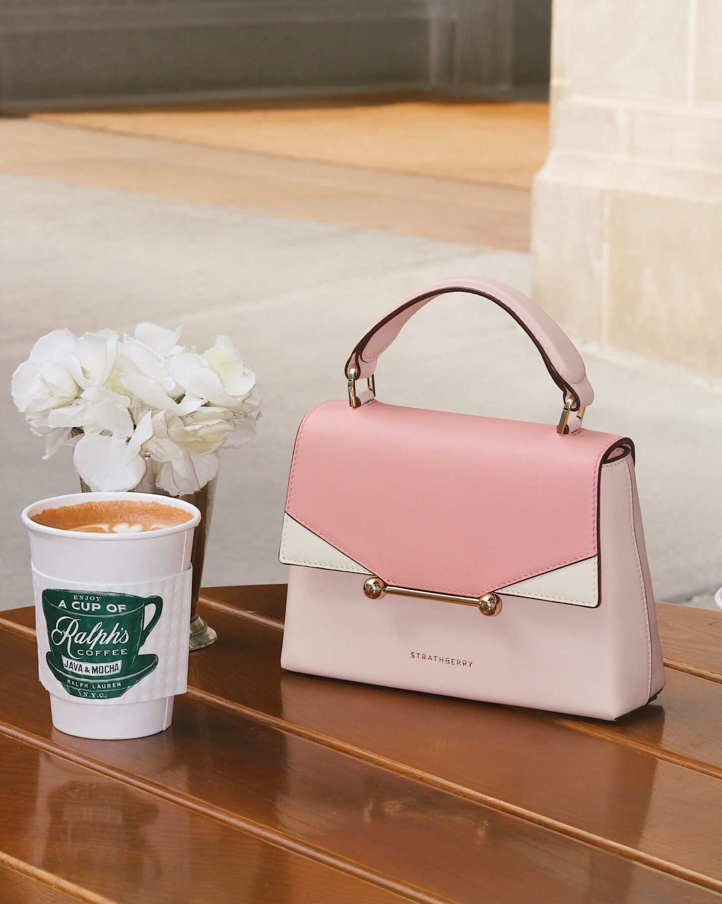 Pink Strathberry handbag