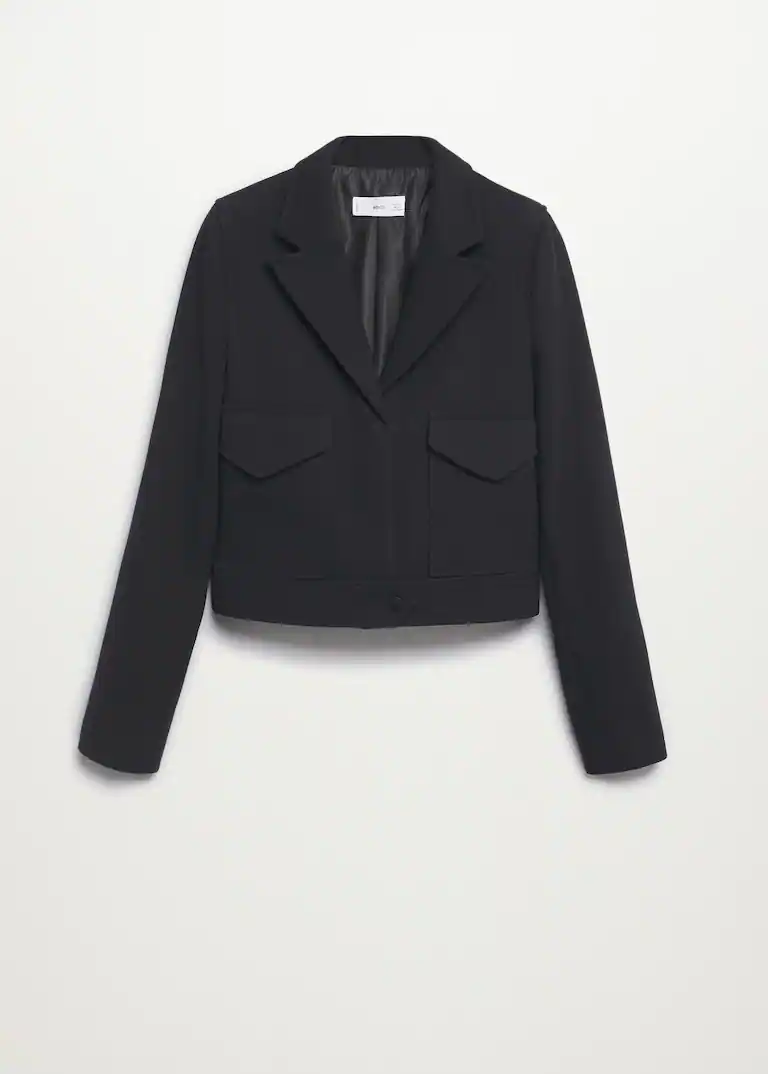 Cropped Jacket with Pockets