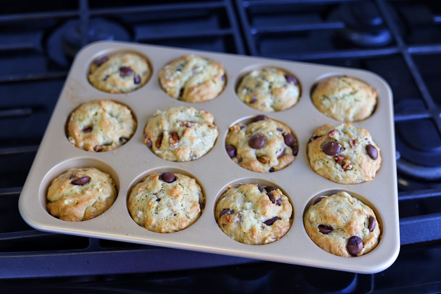 Muffins-Banana-Chocolate-Receta-facil