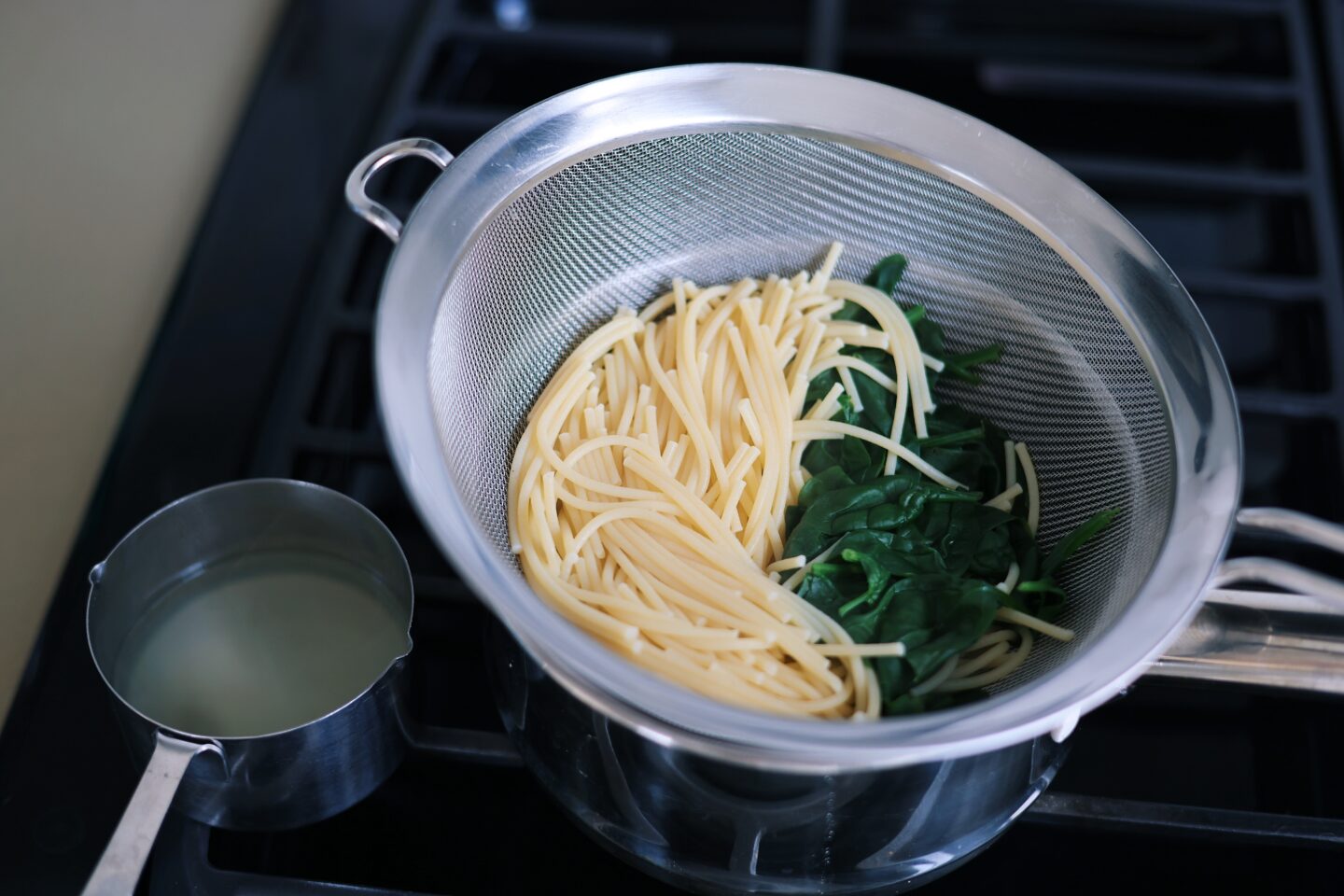 Pasta-con-Ricotta- Limón-Espinaca