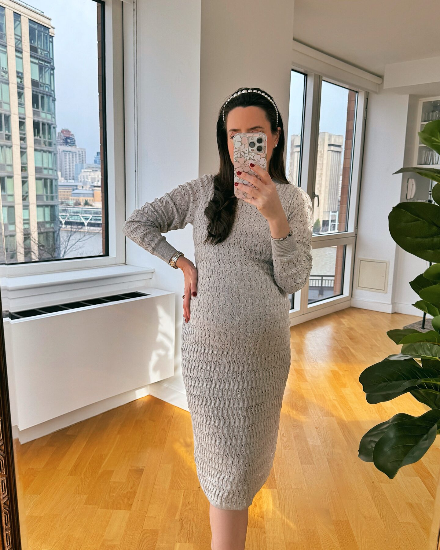 Pregnancy-Maternity-Sweater-Dress