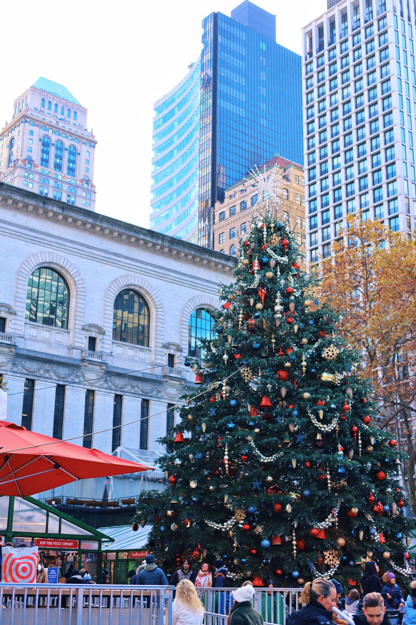 Bryant Park Christmas Tree in New York City