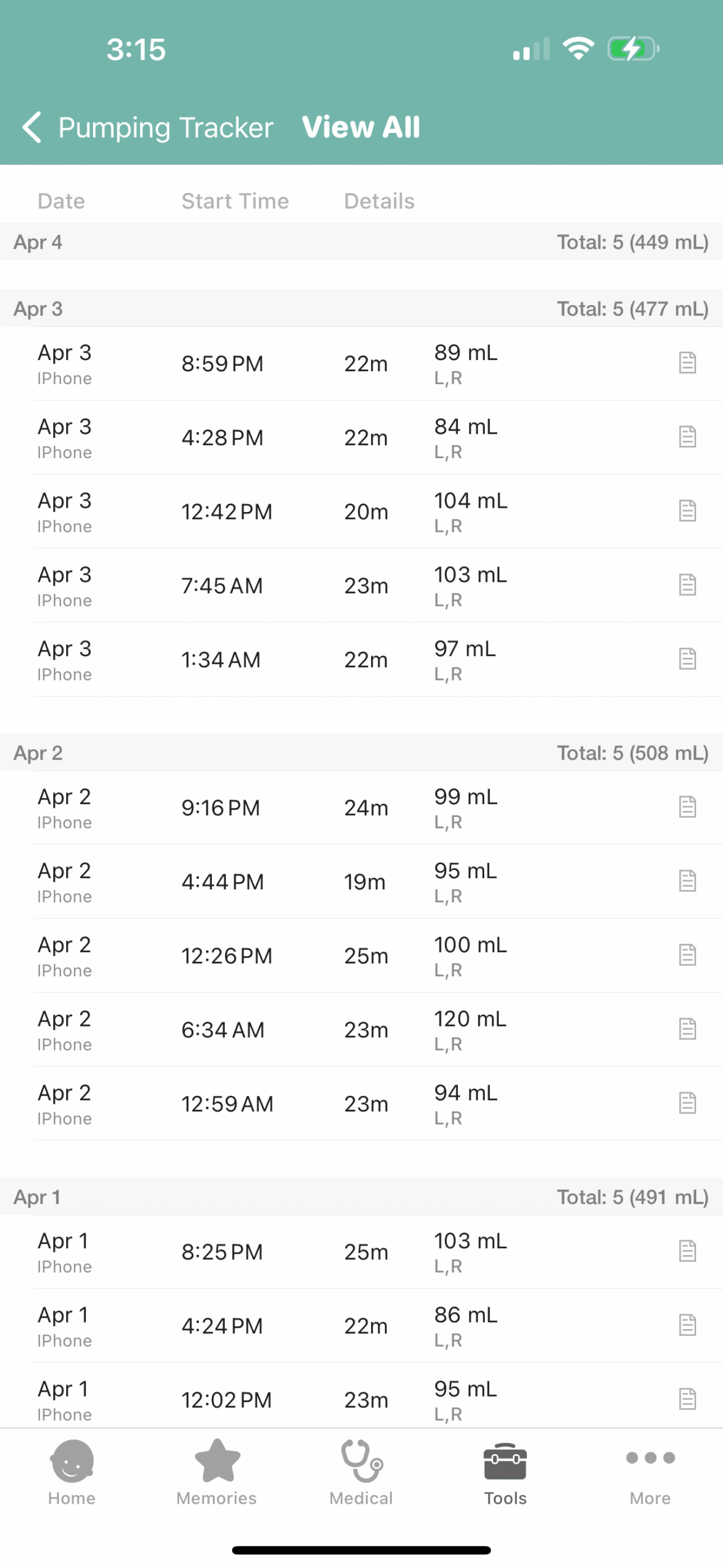 Baby Tracking App