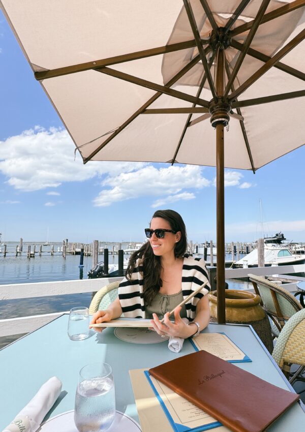 Lunch in Sag Harbor in the Hamptons