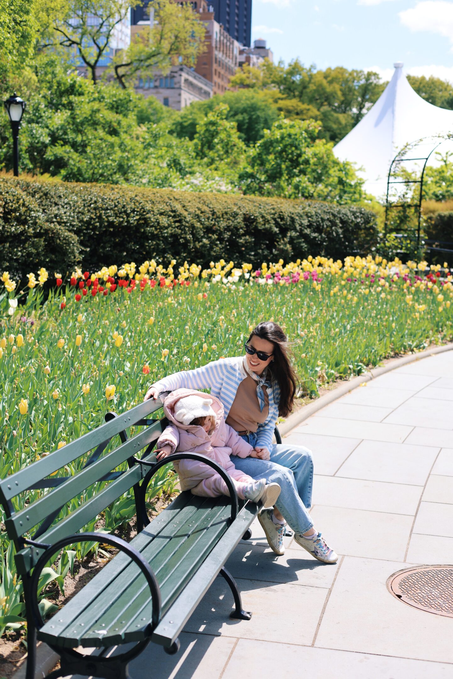 Ana Florentina at Central Park's Conservatory Garden