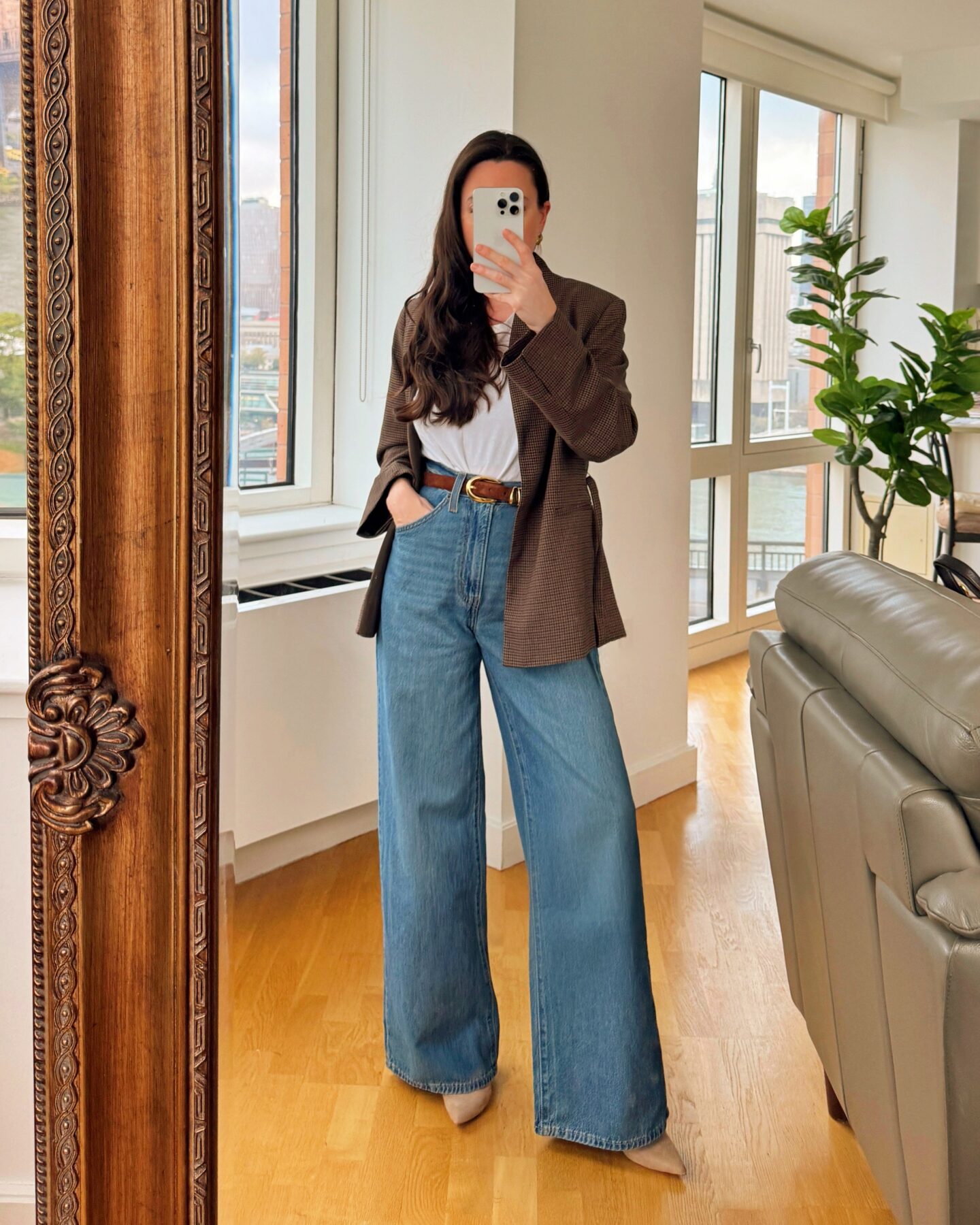 The best Levis for women are the cinch waist baggy jeans