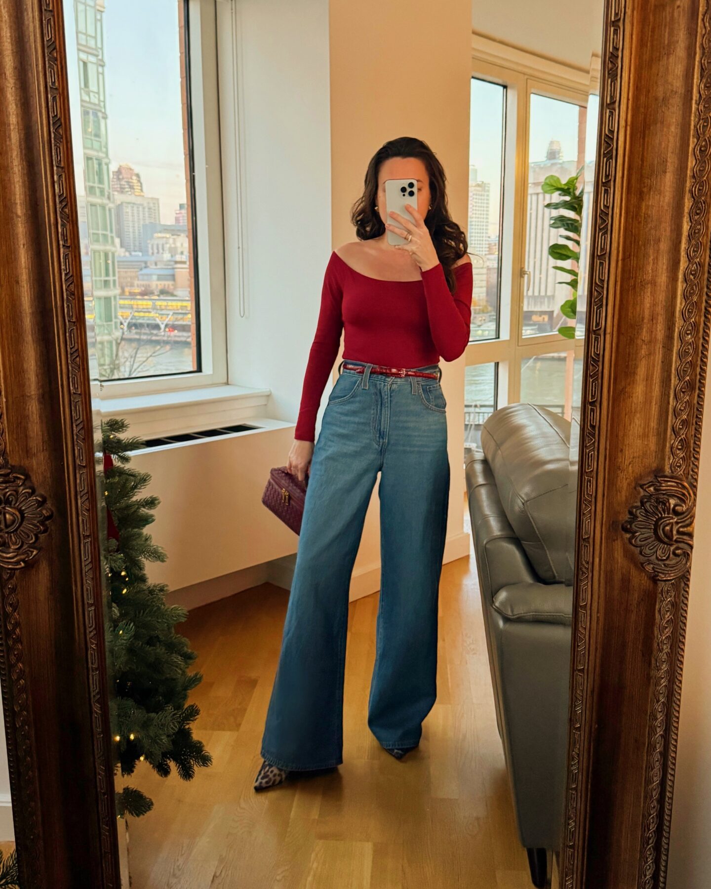 Levis cinch waist baggy jeans women