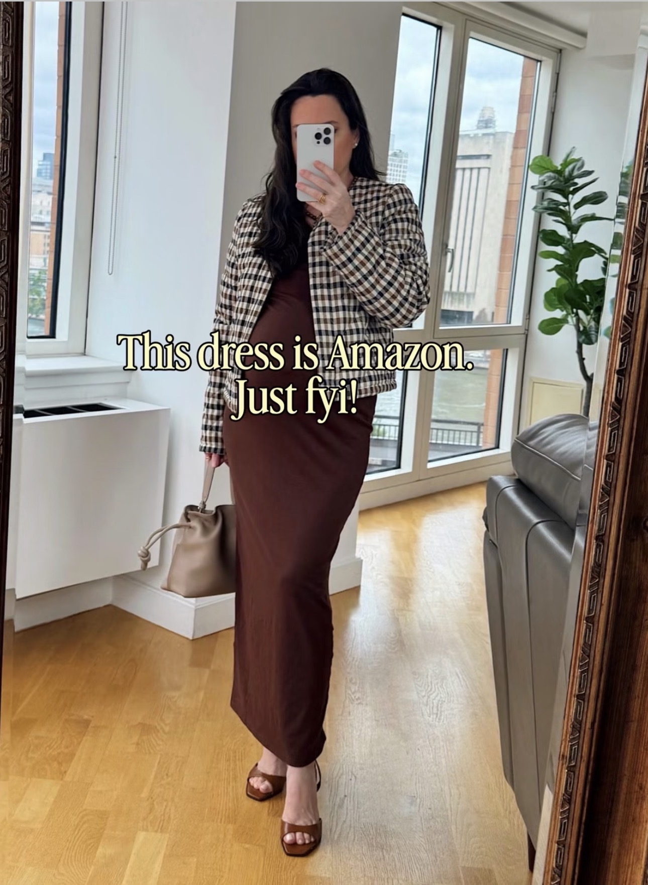 brown dress