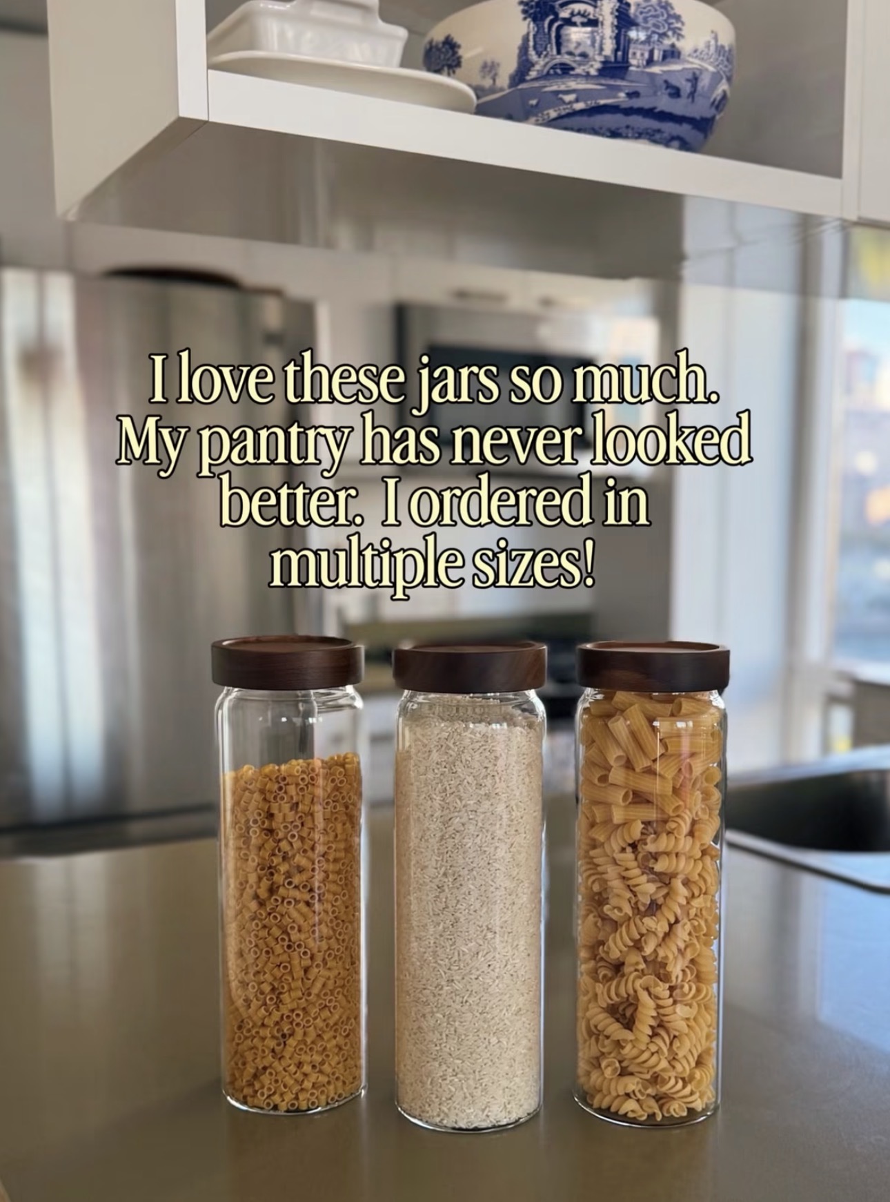 glass jars for pantry
